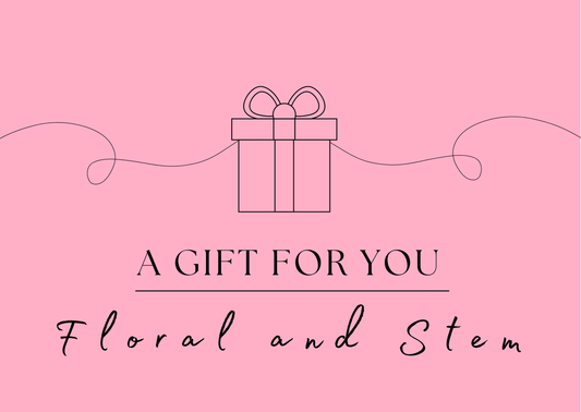 Floral and Stem - Gift Card